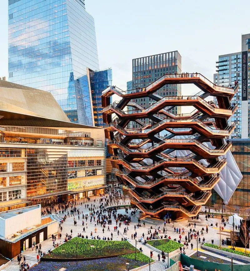 The magnificent site of the Hudson Yards New York captured in 2019