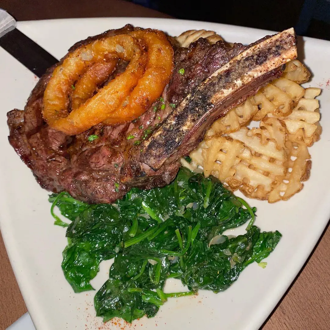 Delicious set of steak at Kabooz's Bar & Grill.