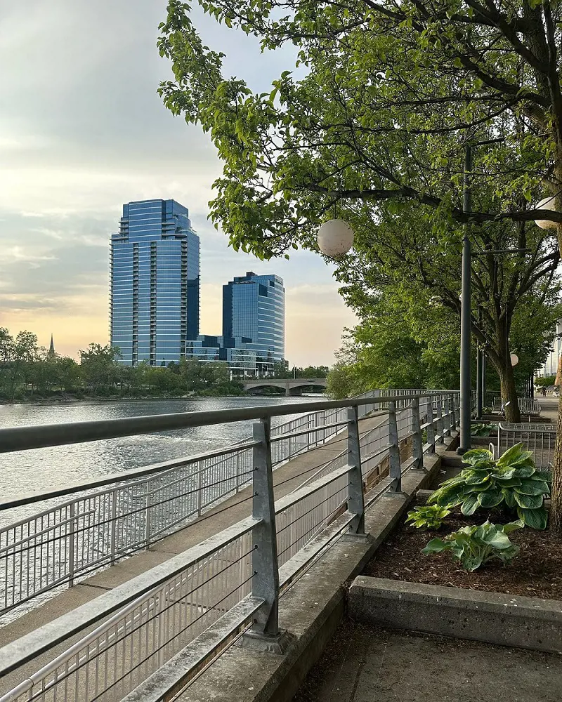 Beautiful River Park in Grand Rapids. 