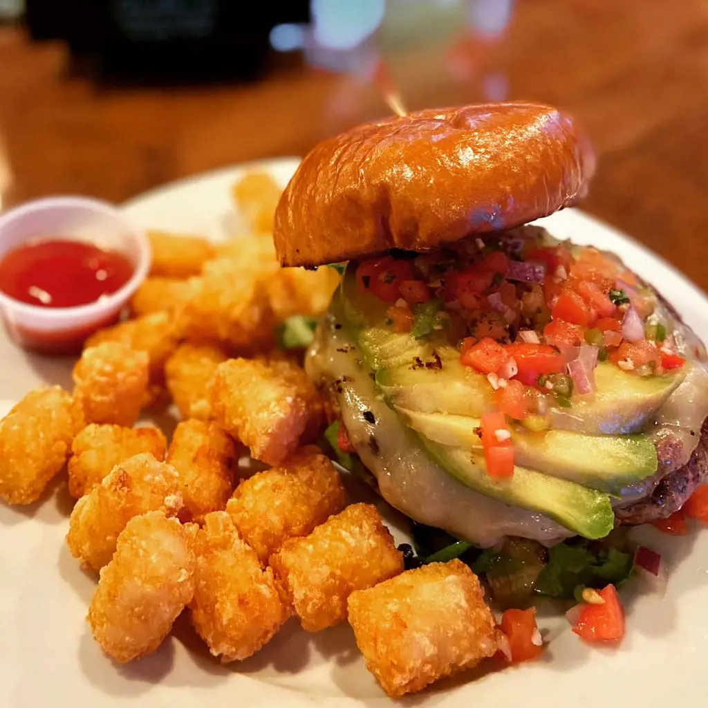 Pico Burger with Avocado and Black Beans