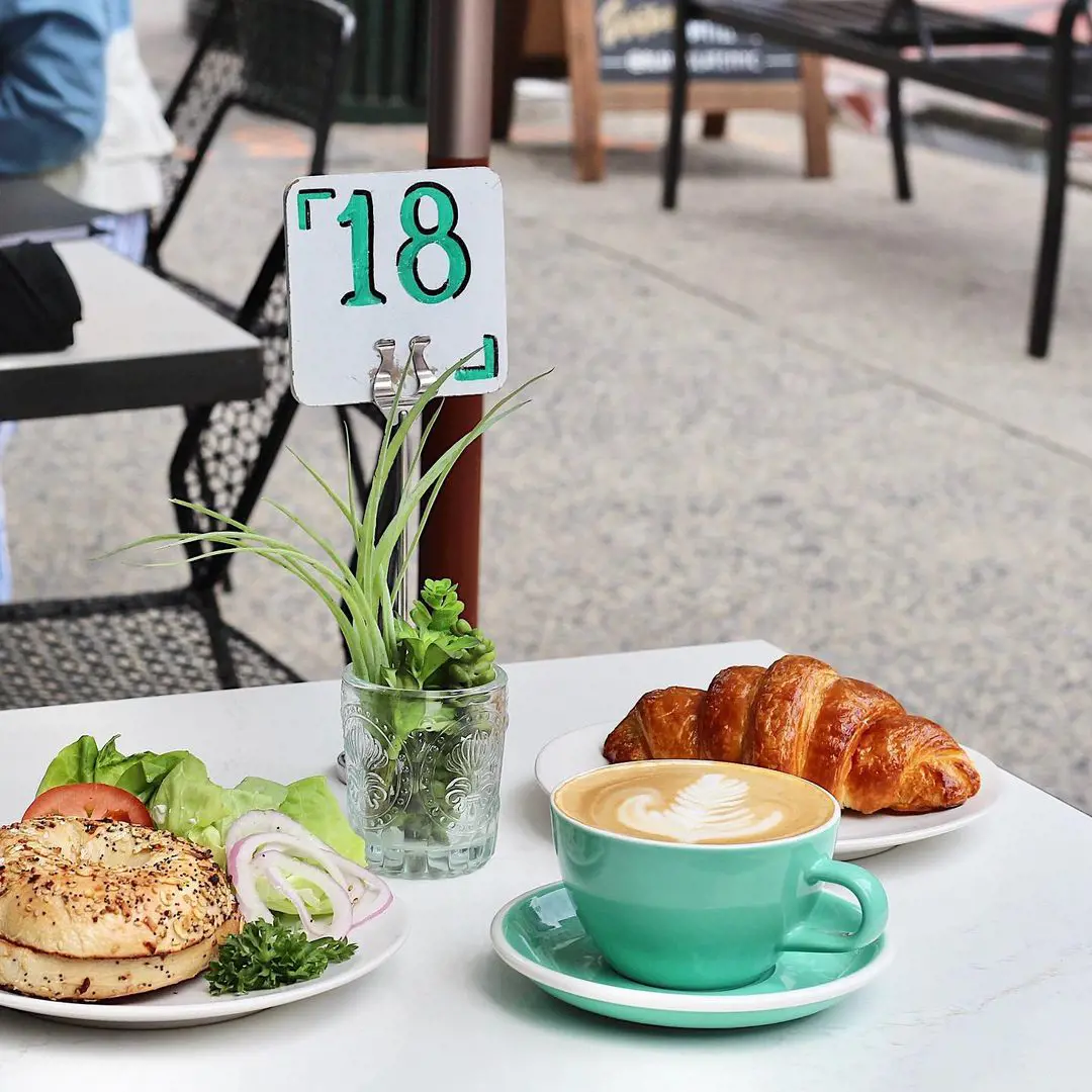 Early morning meal at Blank Slate Coffee + Kitchen NoMad.