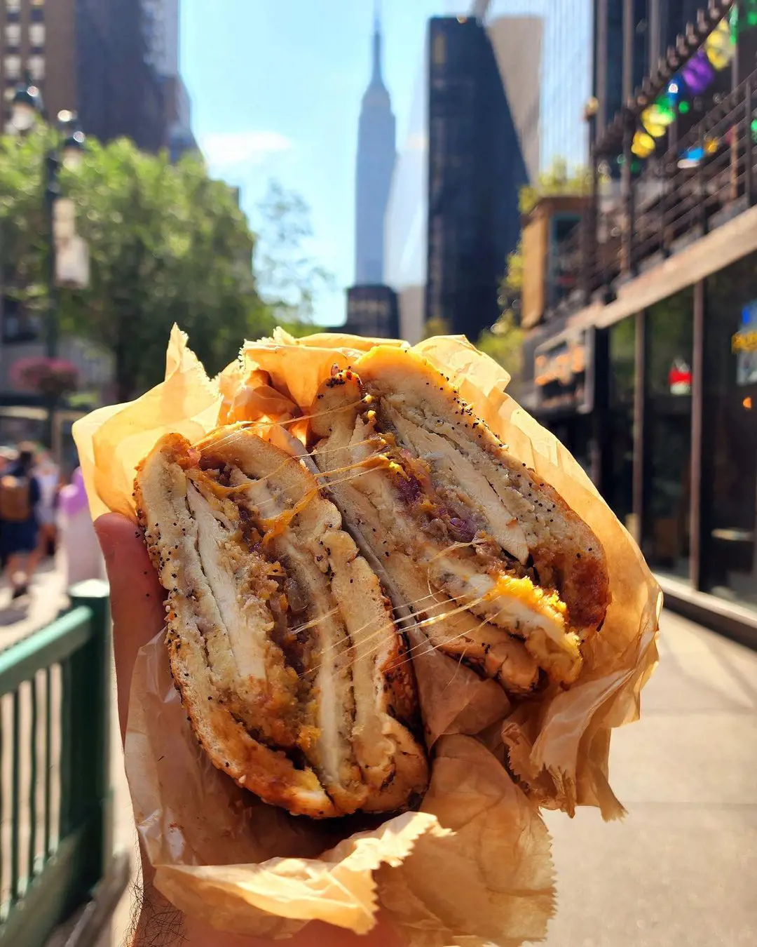 Get some bagel sandwich at Liberty Bagels Midtown.